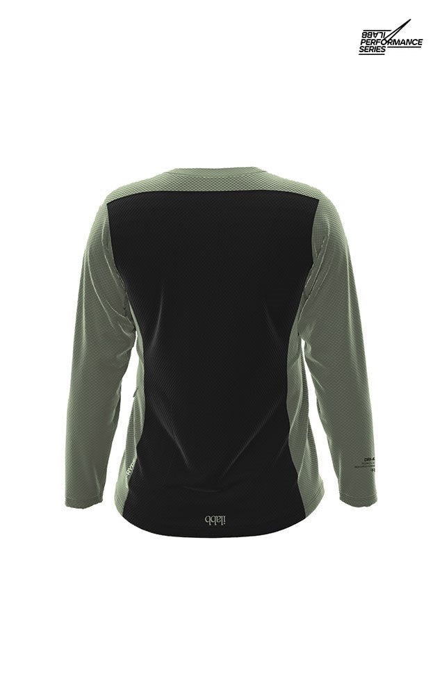 Women's Traverse Capsize Long Sleeve Jersey - Army Green - ilabb Canada