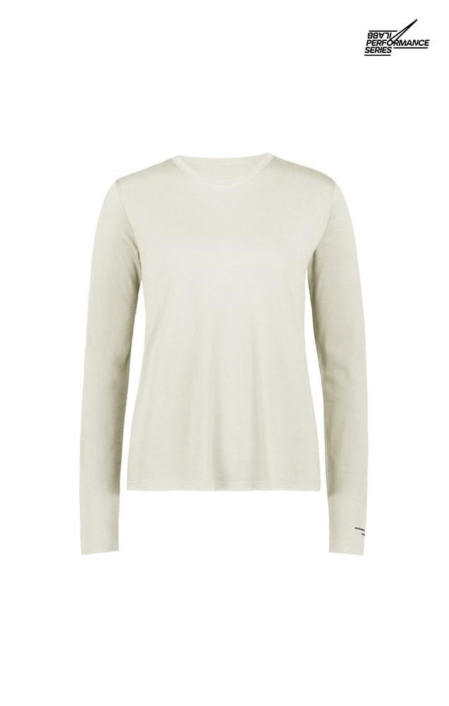 Women's Merino Long Sleeve Tee - Off White - ilabb Canada
