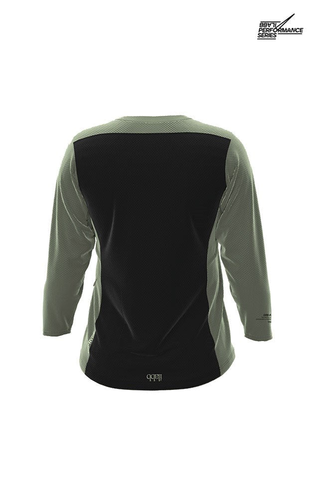 Women's Traverse Capsize 3/4 Sleeve Jersey - Army Green - ilabb Canada