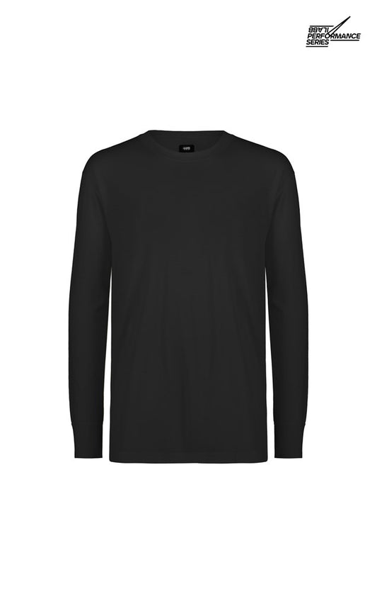 Men's Merino Long Sleeve Tee - Black - ilabb Canada