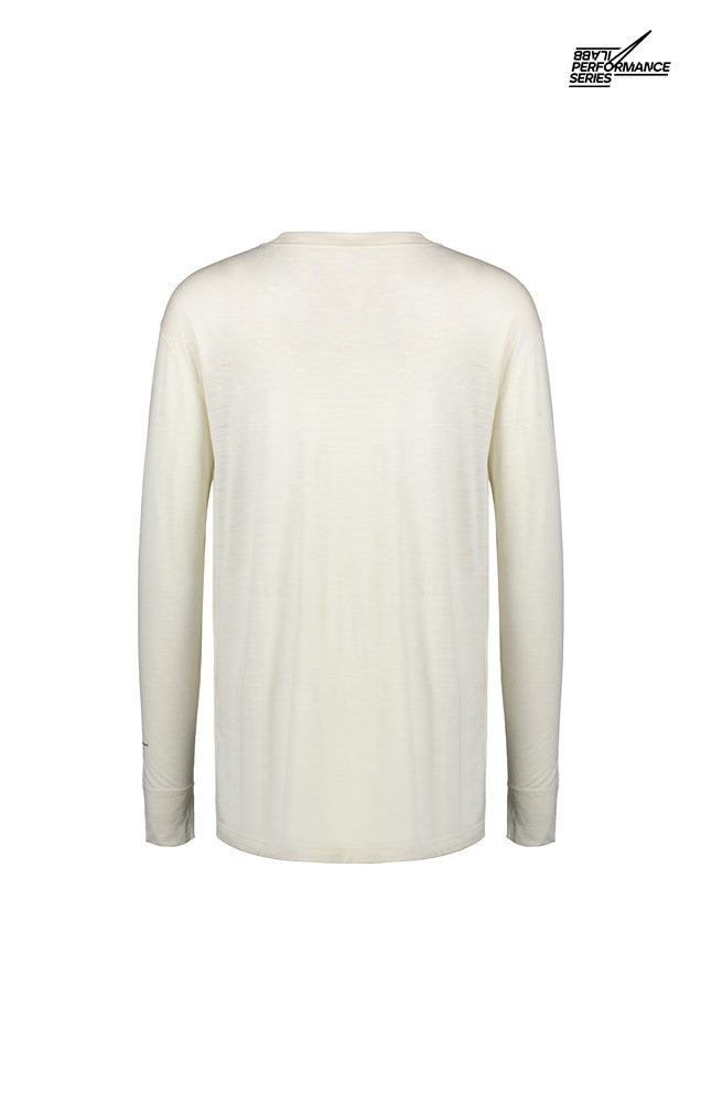 Men's Merino Long Sleeve Tee - Off White - ilabb Canada