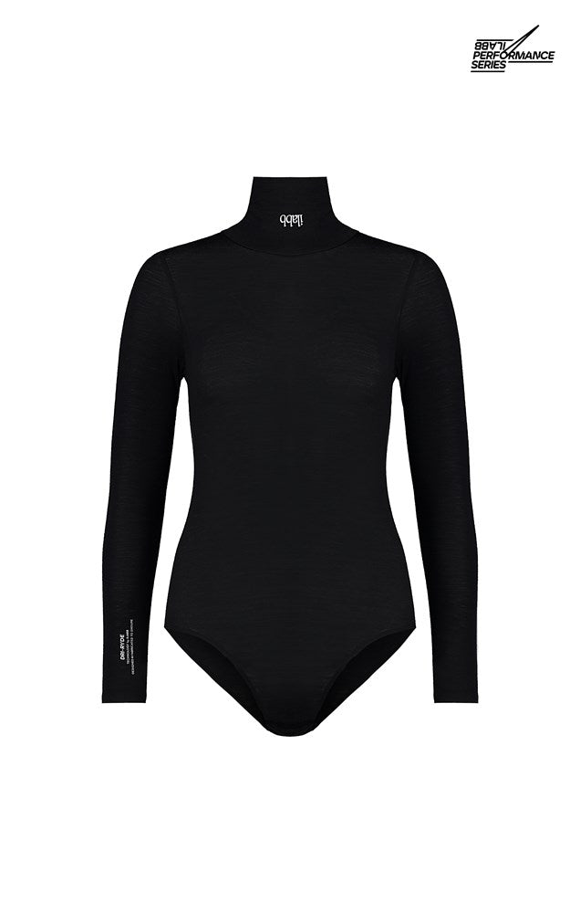 Women's Merino Bodysuit - Black - ilabb Canada