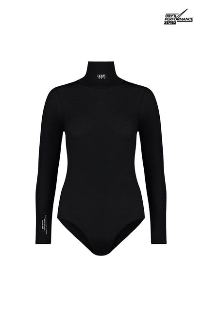 Women's Merino Bodysuit - Black - ilabb Canada