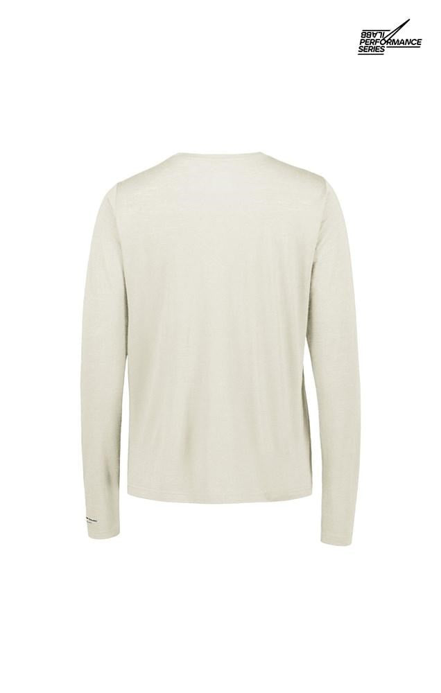 Women's Merino Long Sleeve Tee | Capsize - Off White - ilabb Canada